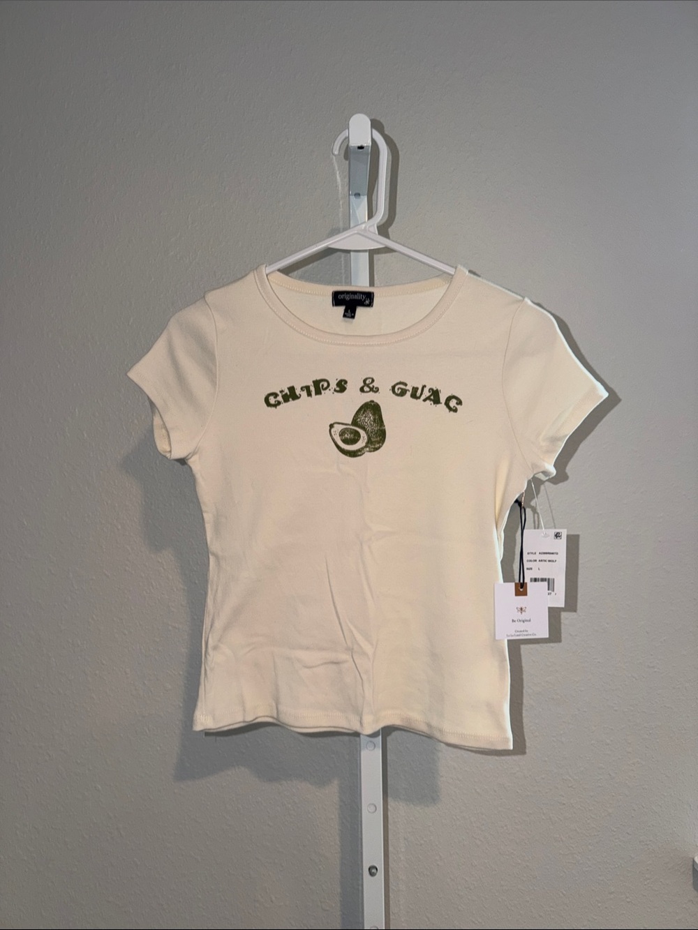 Originality Cream "Chips & Guac" Short Sleeve Tee